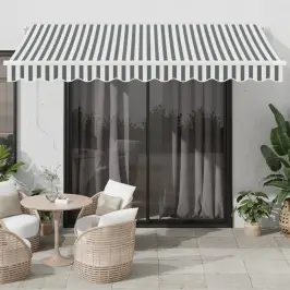 Automātiski Izvelkama Markīze, Led, Pelēka Un Balta, 350X250 Cm Vidaxl Automātiski Izvelkama Markīze, Led, Pelēka Un Balta, 350X250 Cm Vidaxl