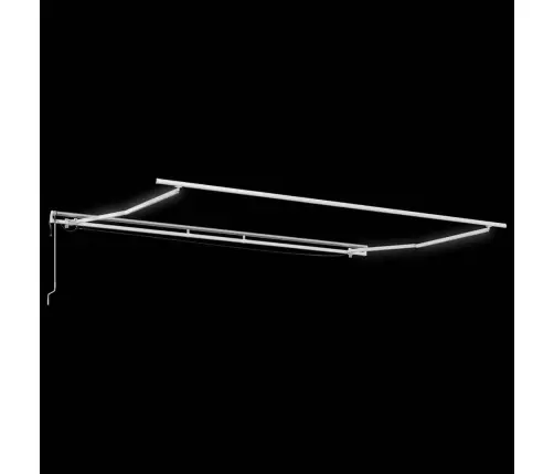 Automātiski Izvelkama Markīze, Led, Pelēka Un Balta, 400X300 Cm Vidaxl