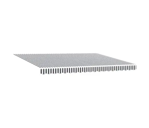Manuāli Izvelkama Nojume Ar Led, Pelēka Un Balta, 450X300 Cm Vidaxl