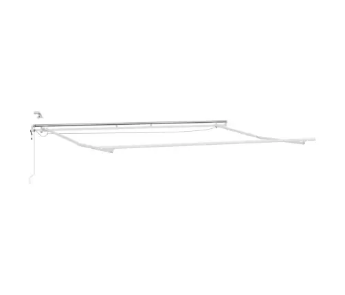 Automātiski Izvelkama Markīze, Led, Pelēka Un Balta, 450X300 Cm Vidaxl