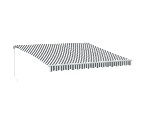 Rankiniu Būdu Ištraukiama Markizė, Antracito/Balta, 400X350Cm