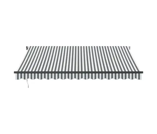 Automatinė Ištraukiama Markizė, Antracito Ir Balta, 400X350Cm