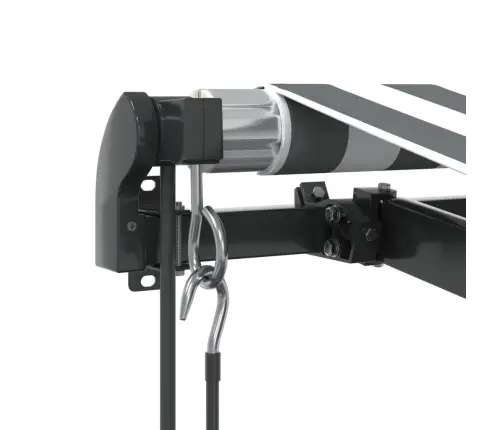 Automatinė Ištraukiama Markizė, Antracito Ir Balta, 400X350Cm