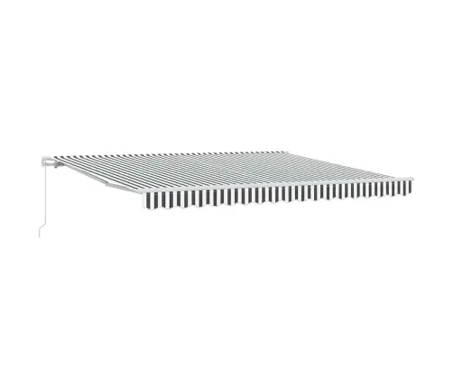 Rankiniu Būdu Ištraukiama Markizė, Antracito/Balta, 400X300Cm