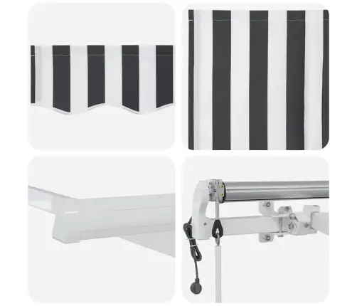 Automaatselt Sissetõmmatav Varikatus, Antratsiithall Ja Valge