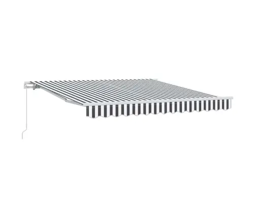 Manuāli Izvelkama Nojume, Pelēka Un Balta, 300X250 Cm Vidaxl