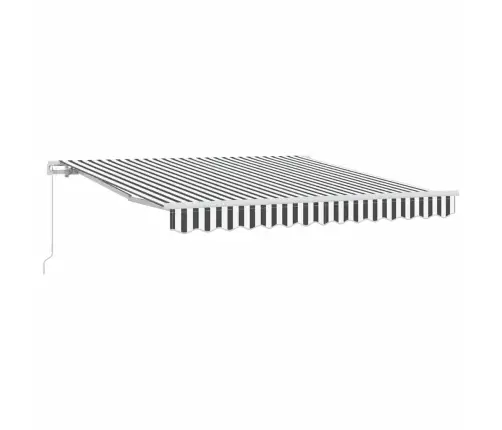 Manuāli Izvelkama Nojume, Pelēka Un Balta, 300X250 Cm Vidaxl