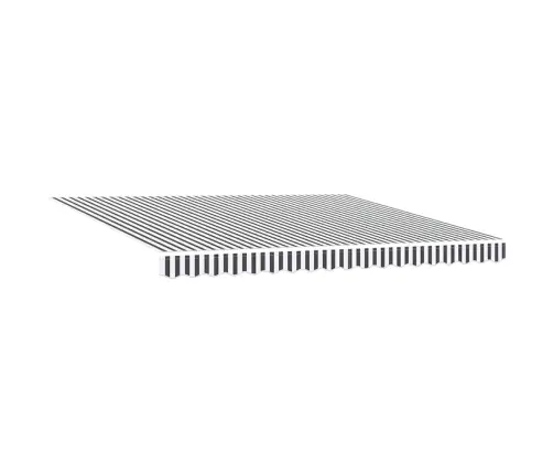Izvelkama Markīze Antracītpelēka Balta 4X3 M Audums Alumīnijs Vidaxl