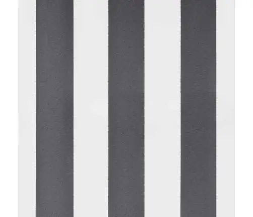 Izvelkama Markīze Antracītpelēka Balta Audums Alumīnijs Vidaxl