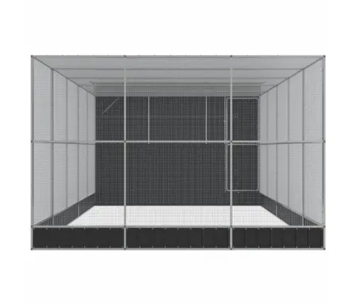 Paukštidė Su Prailginimu, Sidabrinė, 704X303X216cm Plienas