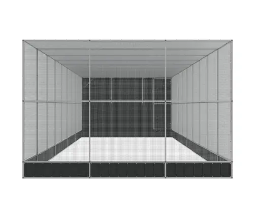 Paukštidė Su Prailginimu, Sidabrinė, 1118X303X216cm Plienas