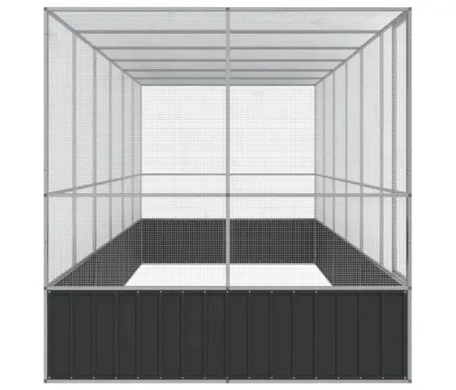 Paukštidė Su Prailginimu, Sidabrinė, 625X207X212cm Plienas