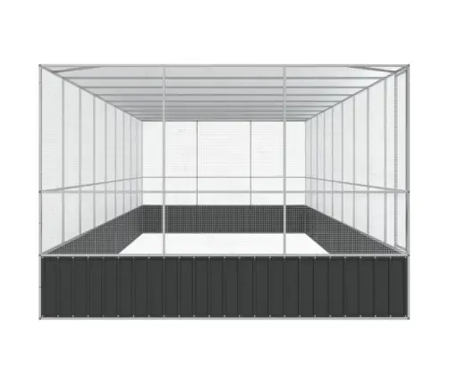 Paukštidė Su Prailginimu, Sidabrinė, 932X307X212cm Plienas