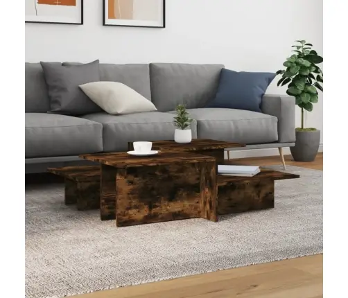 Kohvilaud, 2 Tk, Suitsutatud Tamm, Tehispuit