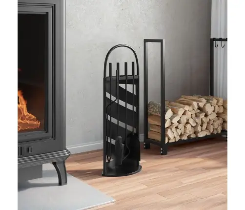 5-Daļīgs Kamīna Instrumentu Komplekts, 23X15X66 Cm, Tērauds Vidaxl