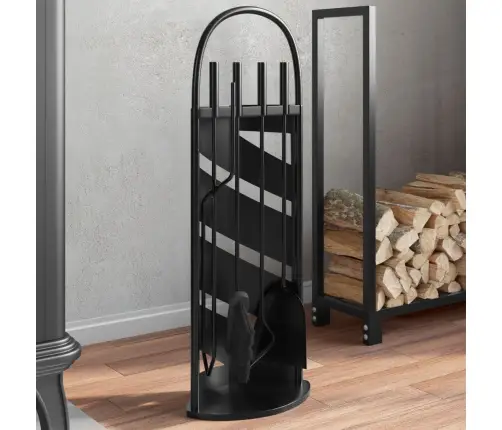 5-Daļīgs Kamīna Instrumentu Komplekts, 23X15X66 Cm, Tērauds Vidaxl