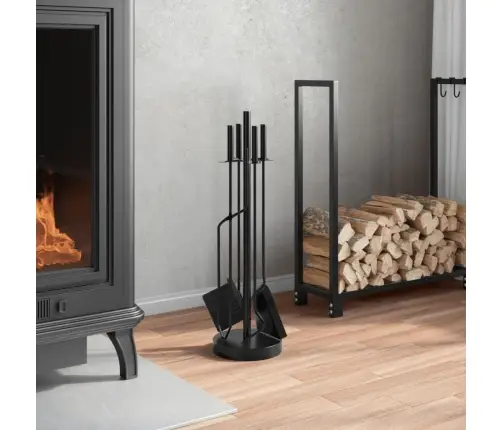 5-Daļīgs Kamīna Instrumentu Komplekts, 18X66 Cm, Tērauds Vidaxl