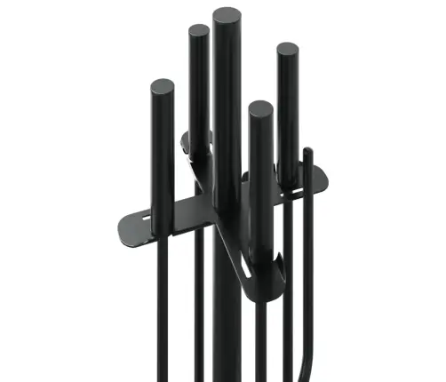 5-Daļīgs Kamīna Instrumentu Komplekts, 18X66 Cm, Tērauds Vidaxl
