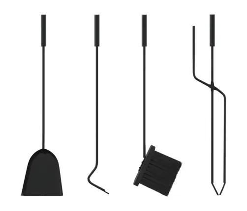 5-Daļīgs Kamīna Instrumentu Komplekts, 18X66 Cm, Tērauds Vidaxl