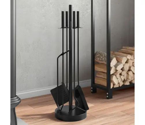 5-Daļīgs Kamīna Instrumentu Komplekts, 18X66 Cm, Tērauds Vidaxl