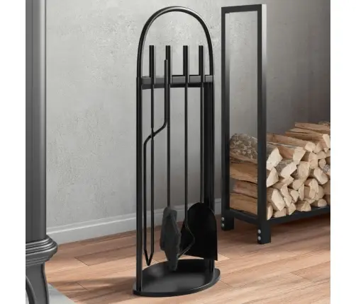 5 Dalių Židinio Įrankių Rinkinys, 23X15X66 cm Plienas