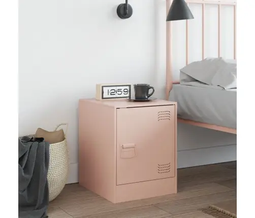 Naktinė Spintelė, Rožinės Spalvos, 34,5X39X44cm Plienas