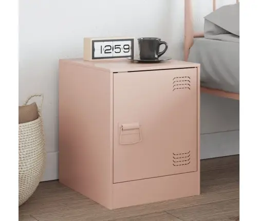 Naktinė Spintelė, Rožinės Spalvos, 34,5X39X44cm Plienas