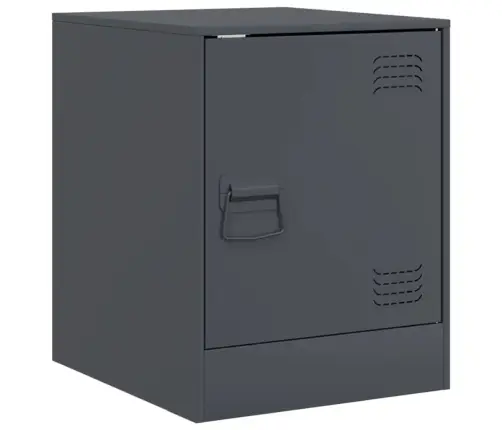 Naktinė Spintelė, Antracito Spalvos, 34,5X39X44cm Plienas