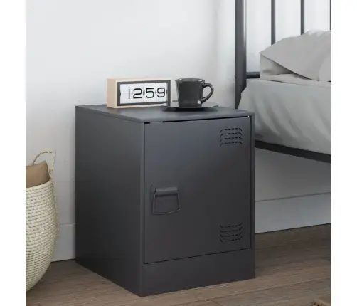 Naktinė Spintelė, Antracito Spalvos, 34,5X39X44cm Plienas