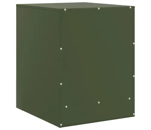 Naktinės Spintelės, 2Vnt., Alyvuogių, 34,5X39X44cm Plienas