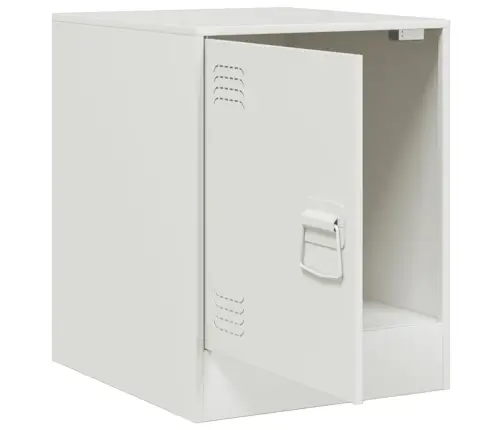 Naktsskapīši, 2 Gab., Balti, 34,5X39X44 Cm, Tērauds Vidaxl