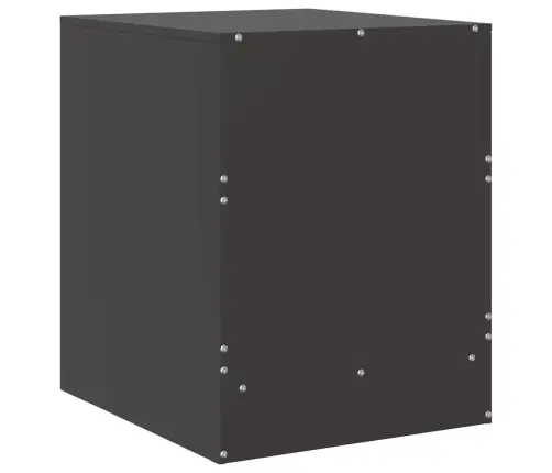 Naktinė Spintelė, Juodos Spalvos, 34,5X39X44cm Plienas