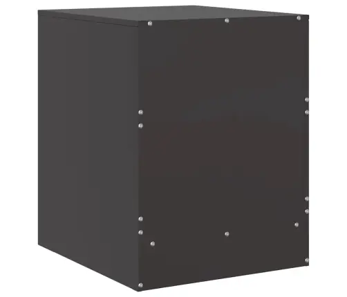 Naktsskapīši, 2 Gab., Melni, 34,5X39X44 Cm, Tērauds Vidaxl