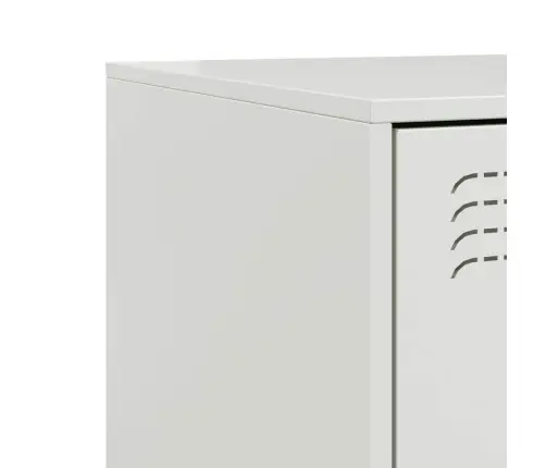 Naktsskapītis, Balts, 34,5X39X44 Cm, Tērauds Vidaxl