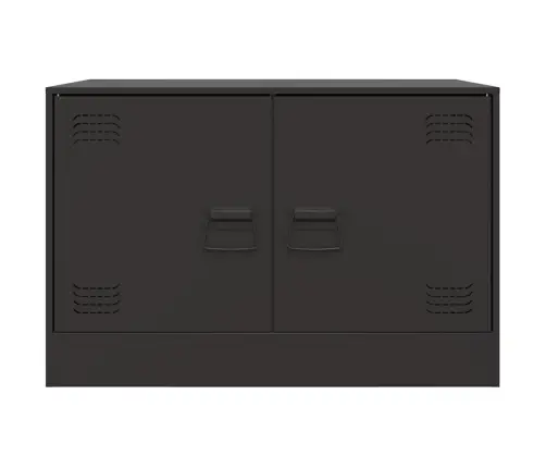 Tv Skapīši, 2 Gab., Melni, 67X39X44 Cm, Tērauds Vidaxl