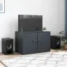 Tv Skapītis, 67X39X44 Cm, Tērauds, Antracītpelēks Vidaxl