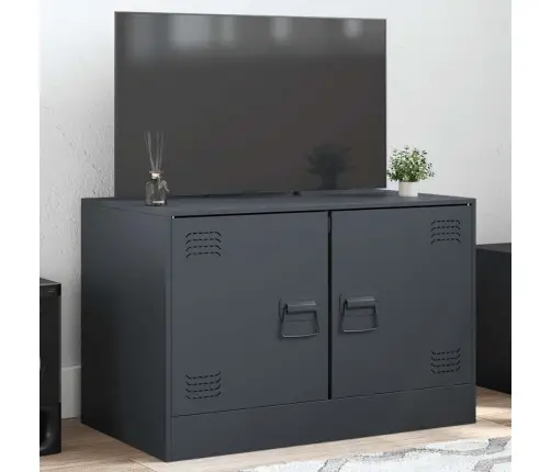 Tv Skapītis, 67X39X44 Cm, Tērauds, Antracītpelēks Vidaxl