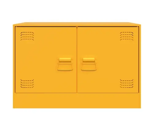 Tv Skapītis, 67X39X44 Cm, Tērauds, Sinepju Dzeltens Vidaxl