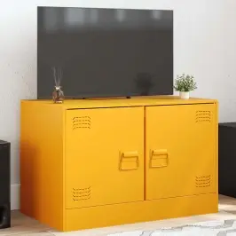 Tv Skapītis, 67X39X44 Cm, Tērauds, Sinepju Dzeltens Vidaxl