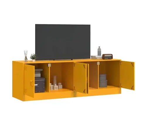 Tv Skapīši, 2 Gab., 67X39X44 Cm, Tērauds, Sinepju Dzelteni Vidaxl