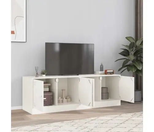 Televizoriaus Spintelės, 2Vnt., Baltos, 67X39X44cm Plienas