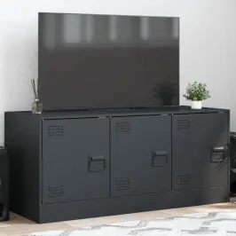 Tv Skapītis, 99X39X44 Cm, Tērauds, Antracītpelēks Vidaxl