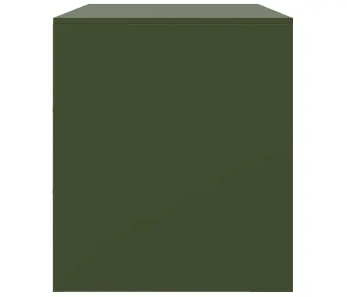 Televizoriaus Spintelė, Alyvuogių Žalia, 99X39X44cm Plienas Televizoriaus Spintelė, Alyvuogių Žalia, 99X39X44cm Plienas