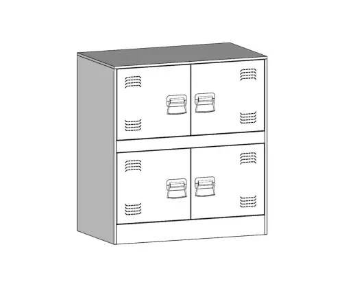 Kumode, Melna, 67X39X73 Cm, Tērauds Vidaxl