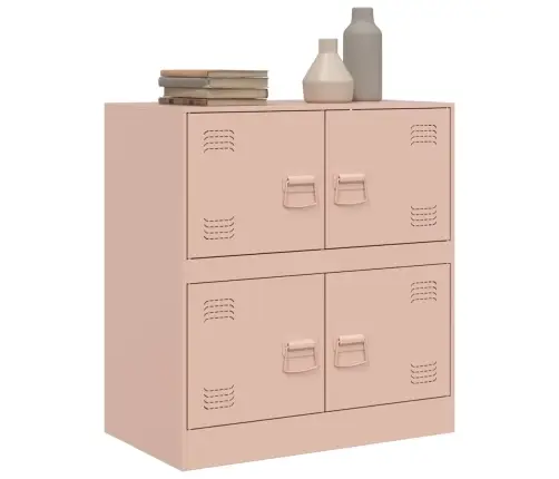 Kumode, Rozā, 67X39X73 Cm, Tērauds Vidaxl Kumode, Rozā, 67X39X73 Cm, Tērauds Vidaxl