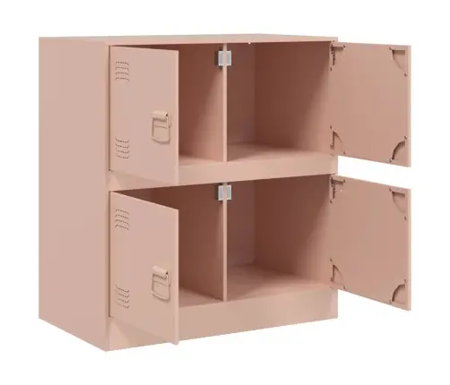 Kumode, Rozā, 67X39X73 Cm, Tērauds Vidaxl Kumode, Rozā, 67X39X73 Cm, Tērauds Vidaxl