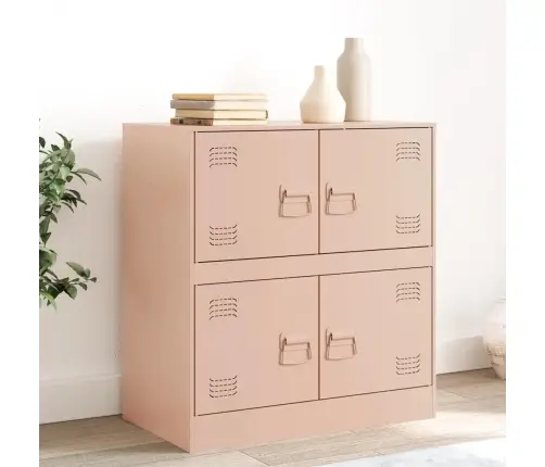 Kumode, Rozā, 67X39X73 Cm, Tērauds Vidaxl Kumode, Rozā, 67X39X73 Cm, Tērauds Vidaxl