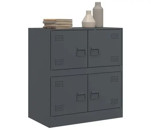Kumode, Antracītpelēka, 67X39X73 Cm, Tērauds Vidaxl