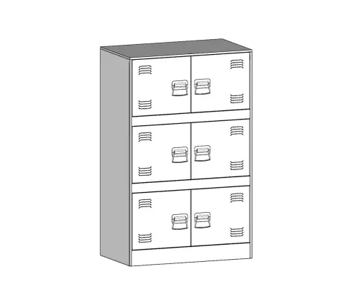 Puhvetkapp, Roosa, 67X39X107 cm Teras