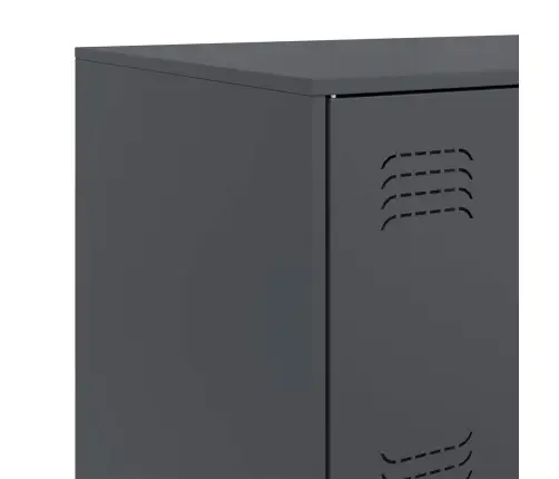 Kumode, Antracītpelēka, 67X39X107 Cm, Tērauds Vidaxl